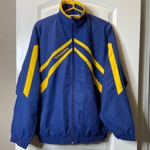 Unworn Diadora Navy Zip Windbreaker, Warmup Jacket; Mesh Lining; Small; NWOT